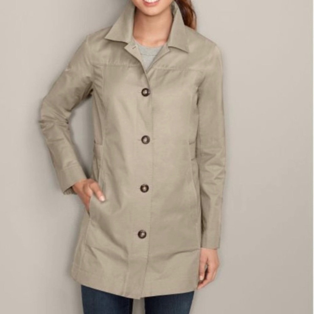 Eddie Bauer Tan Women's Minimalist Trench